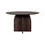 Label51 Eetkamertafel Mick - Espresso - Mangohout - 130 cm - Rond
