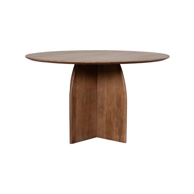 Label51 Eetkamertafel Mick - Nature Smooth - Mangohout - 130 cm - Rond