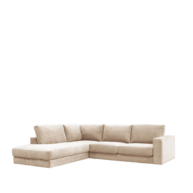 Label51 Hoekbank Valero - Naturel - Chenille - Links Voorstaand