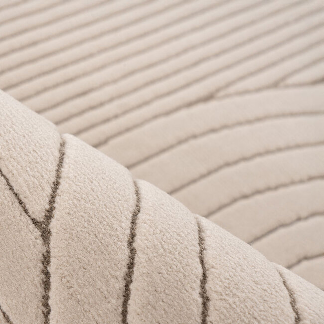 Label51 Vloerkleed Lavita - Taupe - Synthetisch - 160x230 cm