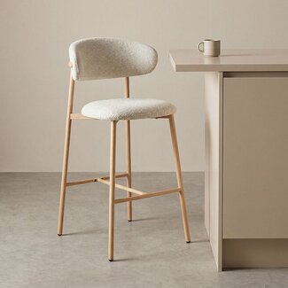 Label51 Barkruk Kaito - Naturel - Prestige - Laag