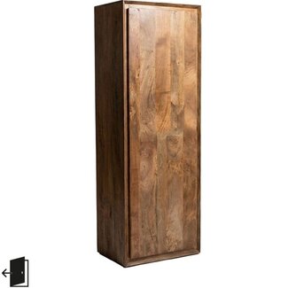 Label51 Bergkast Nori - Nature Smooth - Mangohout - 160 cm hoog - Linksdraaiend