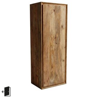 Label51 Bergkast Nori - Nature Smooth - Mangohout - 140 cm hoog - Linksdraaiend