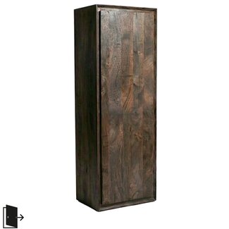 Label51 Bergkasten Nori - Espresso - Mangohout - 160 cm - Rechts