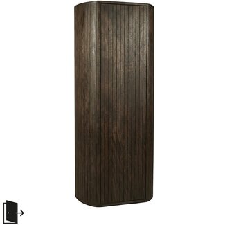 Label51 Bergkasten Miya - Espresso - Mangohout - 160 cm - Rechts