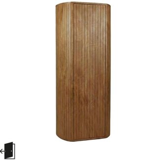 Label51 Bergkast Miya - Nature Smooth - Mangohout - 140 cm hoog - linksdraaiend