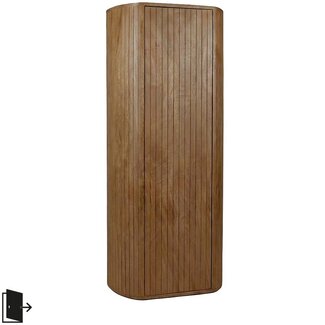 Label51 Bergkasten Miya - Natural - Mangohout - 160 cm - Rechts