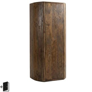 Label51 Bergkast Saya - Espresso - Mangohout - 140 cm hoog - linksdraaiend