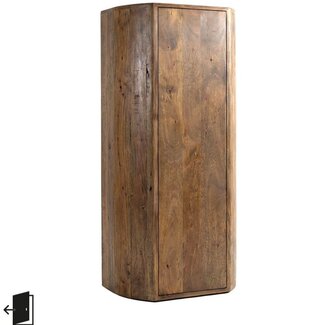 Label51 Bergkast Saya - Nature Smooth - Mangohout -160 cm hoog - Linksdraaiend