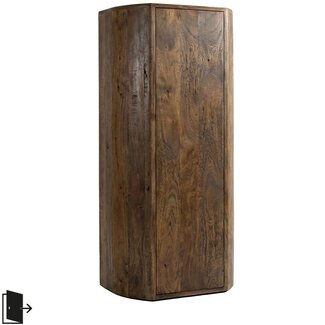 Label51 Bergkasten Saya - Espresso - Mangohout - 160 cm - Rechts