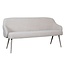Label51 Eetkamerbanken Bern - Naturel - Boucle - 190 cm - Taupe frame