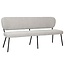 Label51 Eetkamerbanken Singapore - Naturel Boucle - 190 cm - Taupe frame