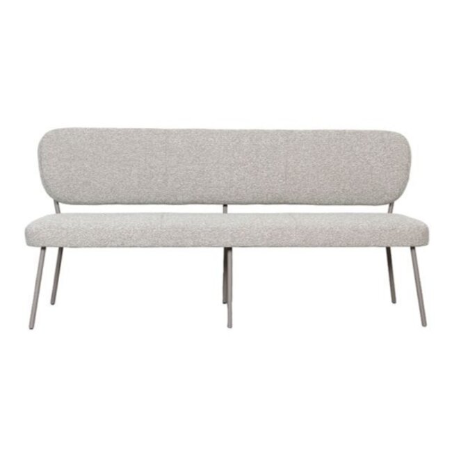 Label51 Eetkamerbanken Singapore - Naturel Boucle - 220 cm - Taupe frame