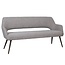 Label51 Eetkamerbanken Sunray - Mushroom Boucle - 190 cm - Brons metaal