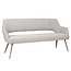 Label51 Eetkamerbanken Sunray - Naturel Boucle - 220 cm - Taupe metaal