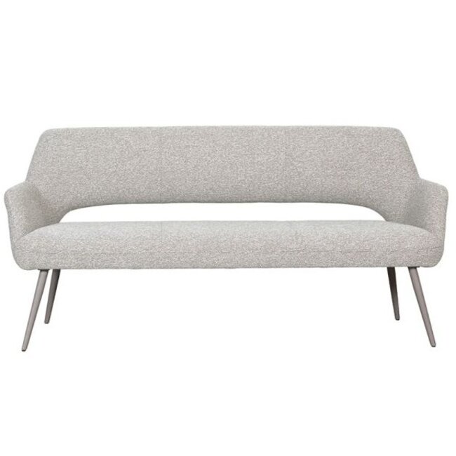 Label51 Eetkamerbanken Sunray - Naturel Boucle - 220 cm - Taupe metaal