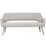 Label51 Eetkamerbanken Sunray - Naturel Boucle - 220 cm - Taupe metaal