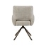 Label51 Eetkamerstoel Bergerac - Naturel - Chenille - Brons Metalen Frame