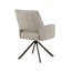 Label51 Eetkamerstoel Bergerac - Naturel - Chenille - Brons Metalen Frame