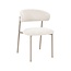 Label51 Eetkamerstoel Kaito - Naturel - Beige Metalen Frame