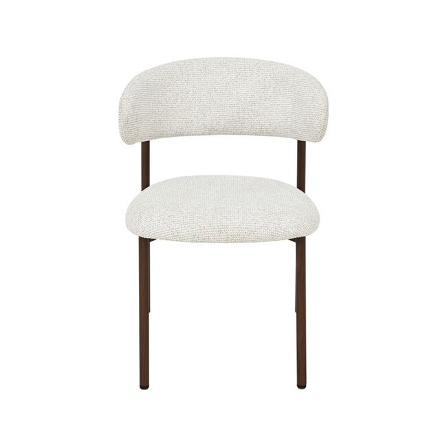 Label51 Eetkamerstoel Kaito - Naturel - Walnootkleurig Frame