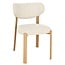 Label51 Eetkamerstoel Mika - Naturel - Geweven - Naturel Houtlook Metaal