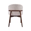 Label51 Eetkamerstoel Nagano - Beige - Walnoot Houten Frame