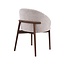 Label51 Eetkamerstoel Nagano - Beige - Walnoot Houten Frame