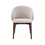 Label51 Eetkamerstoel Nagano - Beige - Walnoot Houten Frame