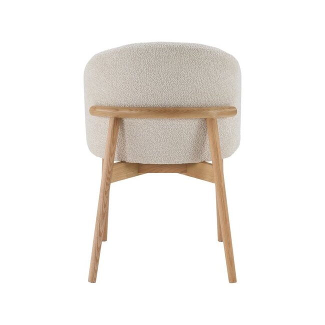 Label51 Eetkamerstoel Nagano - Naturel - Naturel Houten Frame