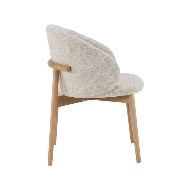 Label51 Eetkamerstoel Nagano - Naturel - Naturel Houten Frame