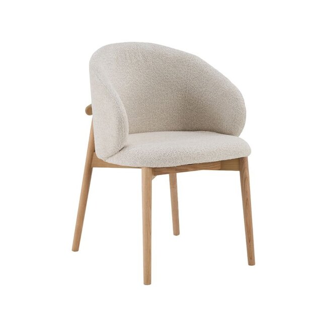 Label51 Eetkamerstoel Nagano - Naturel - Naturel Houten Frame