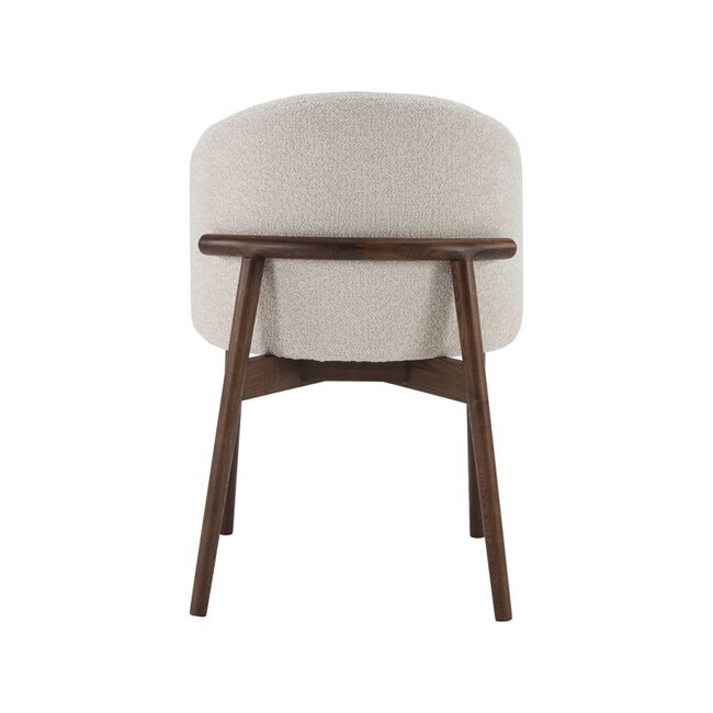 Label51 Eetkamerstoel Nagano - Naturel - Walnoot Houten Frame