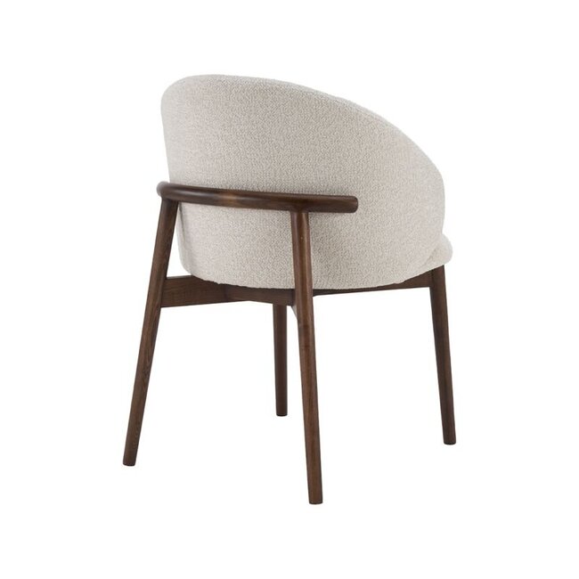 Label51 Eetkamerstoel Nagano - Naturel - Walnoot Houten Frame