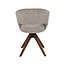 Label51 Eetkamerstoel Osuma - Beige - Walnoot Eikenhouten Frame