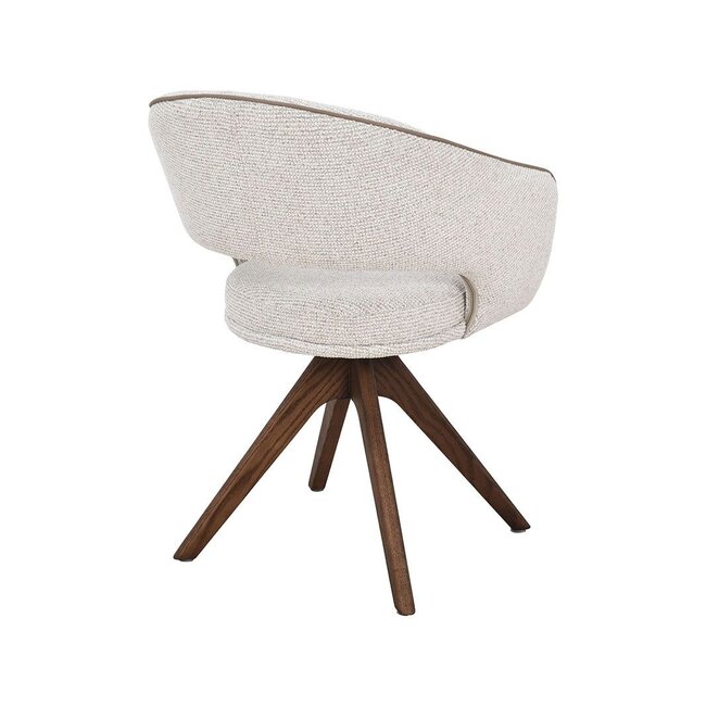 Label51 Eetkamerstoel Osuma -Naturel - Walnoot Houten Frame