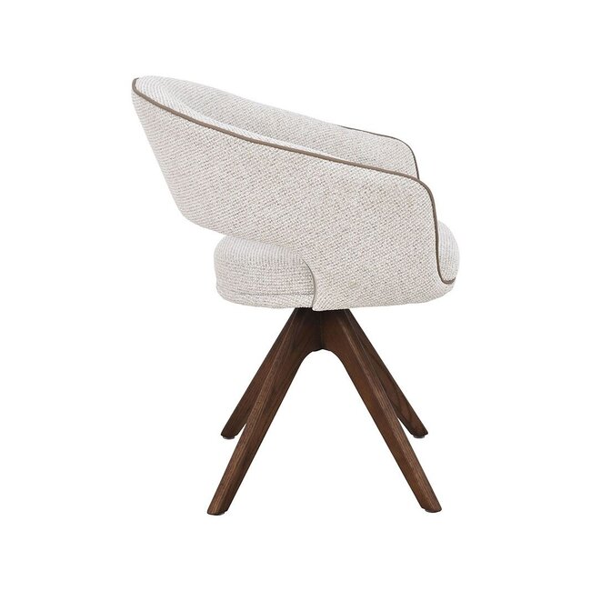 Label51 Eetkamerstoel Osuma -Naturel - Walnoot Houten Frame