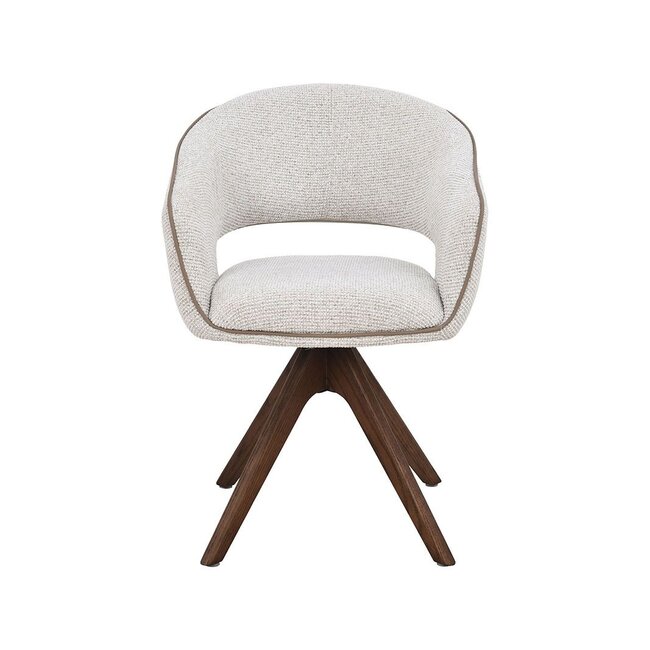 Label51 Eetkamerstoel Osuma -Naturel - Walnoot Houten Frame