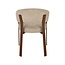 Label51 Eetkamerstoel Sato - Beige - Walnoot Houten Frame