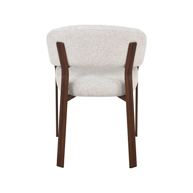 Label51 Eetkamerstoel Sato - Naturel - Walnoot Houten Frame