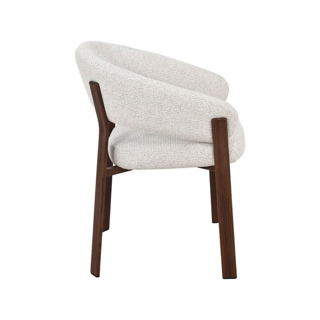 Label51 Eetkamerstoel Sato - Naturel - Walnoot Houten Frame