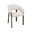 Label51 Eetkamerstoel Sato - Naturel - Walnoot Houten Frame