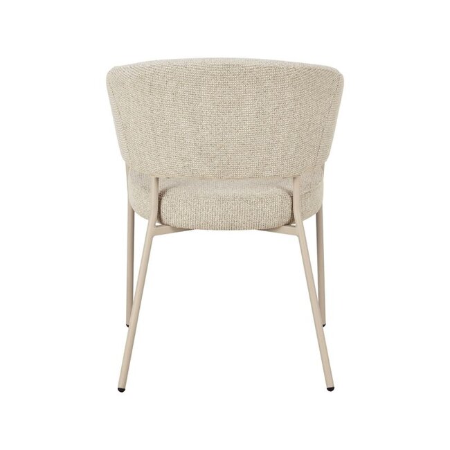Label51 Eetkamerstoel Takumi - Beige -  Beige Metaal