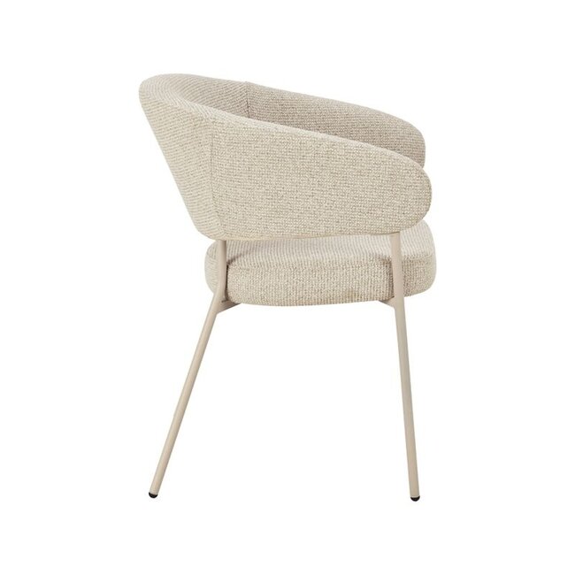 Label51 Eetkamerstoel Takumi - Beige -  Beige Metaal