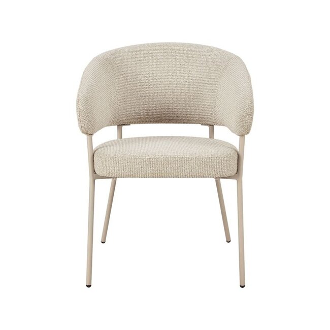 Label51 Eetkamerstoel Takumi - Beige -  Beige Metaal