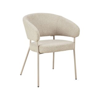 Label51 Eetkamerstoel Takumi - Beige -  Beige Metaal