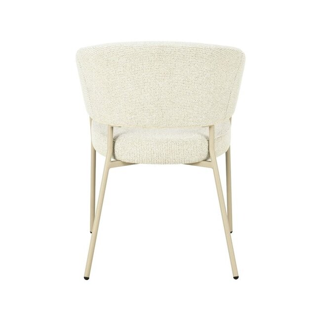 Label51 Eetkamerstoel Takumi - Naturel - Beige Metaal
