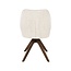 Label51 Eetkamerstoel Yuto - Beige - Geweven - Walnoot Eikenhout