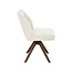 Label51 Eetkamerstoel Yuto - Beige - Geweven - Walnoot Eikenhout