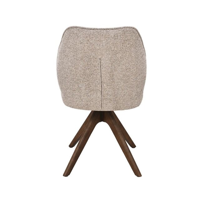 Label51 Eetkamerstoel Yuto - Naturel - Walnoot eikenhout